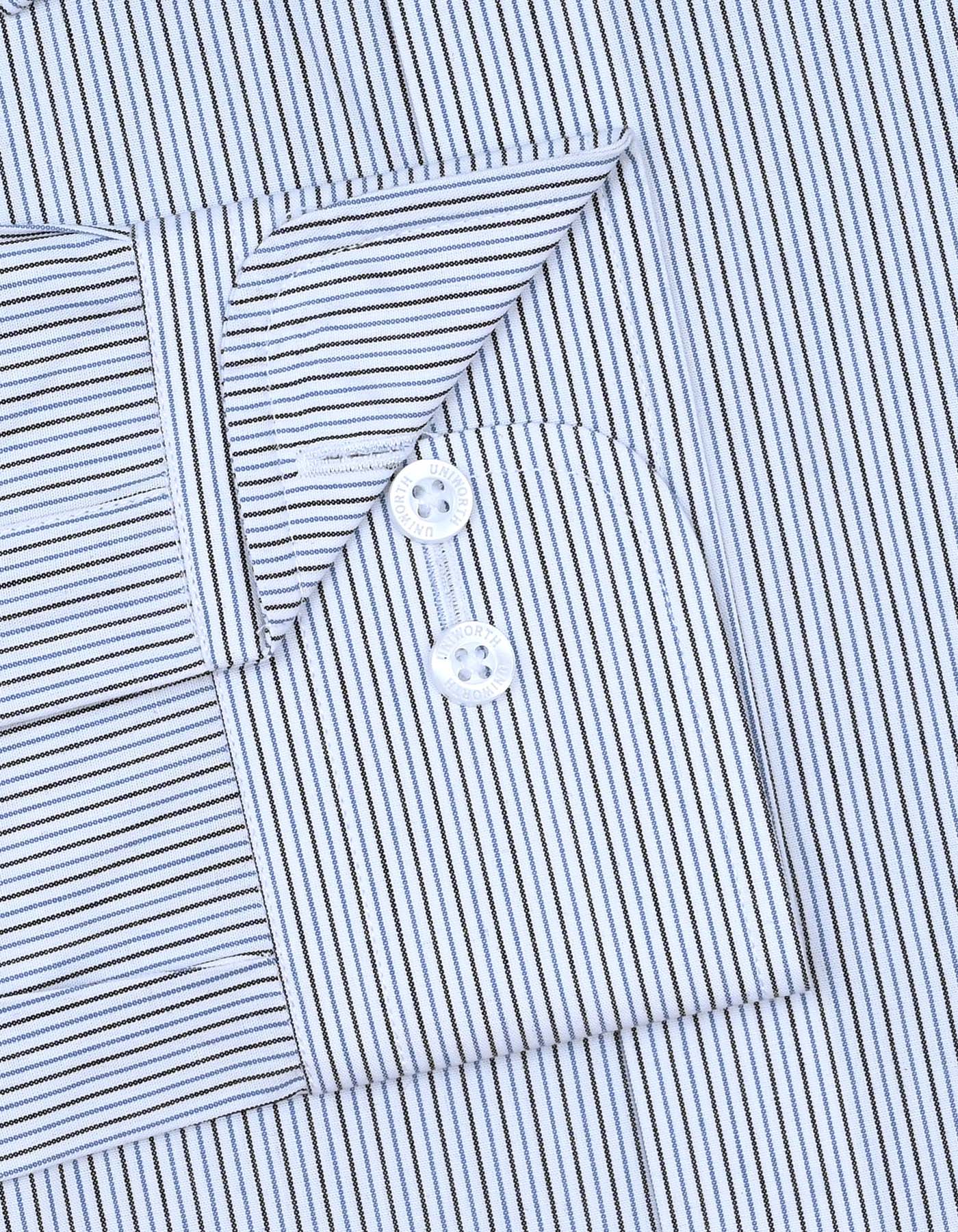 Stripe Black Classic Fit Shirt FS2771-1RF-15.5