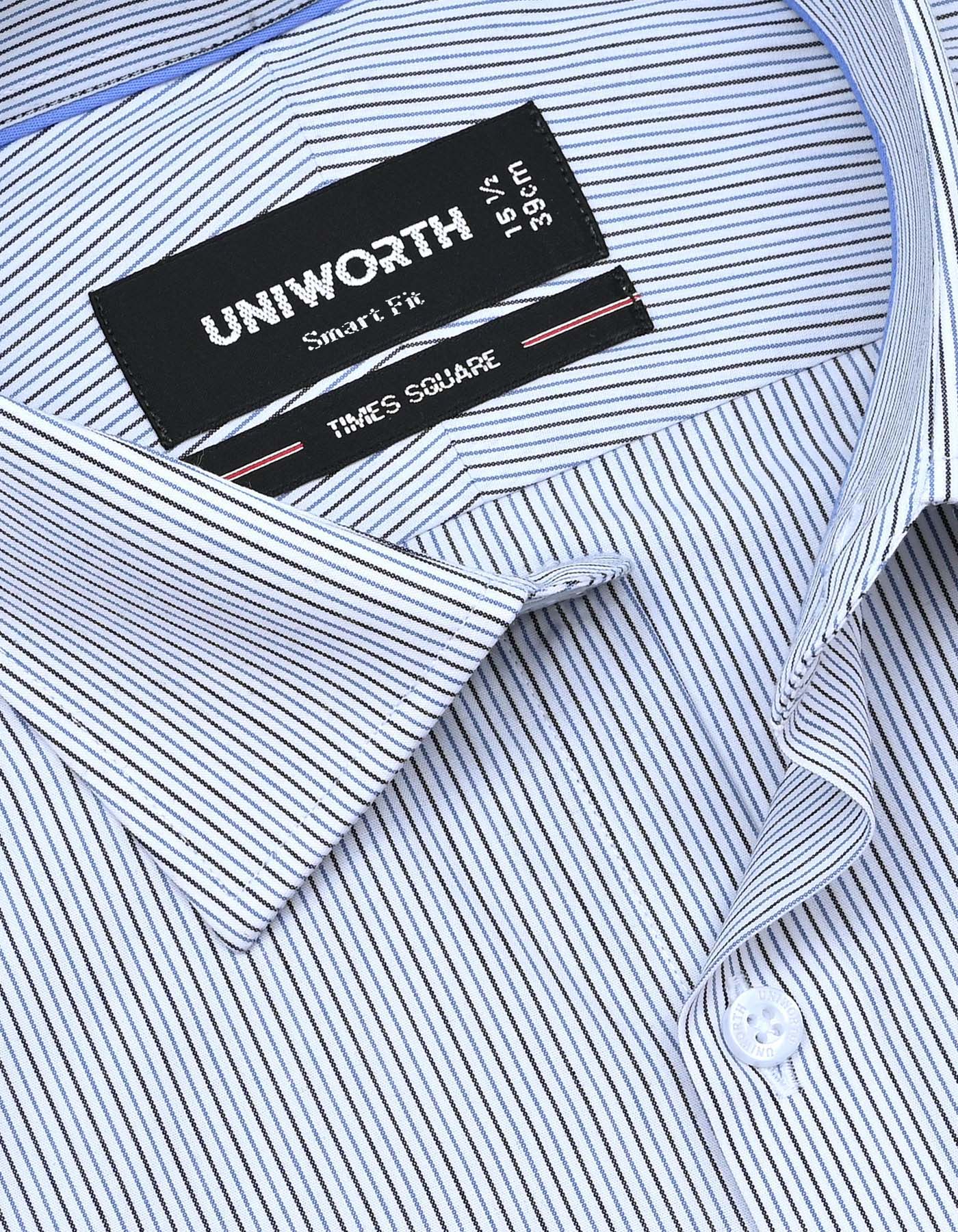 Stripe Black Tailored Smart Fit Shirt FS2771-1SF-15