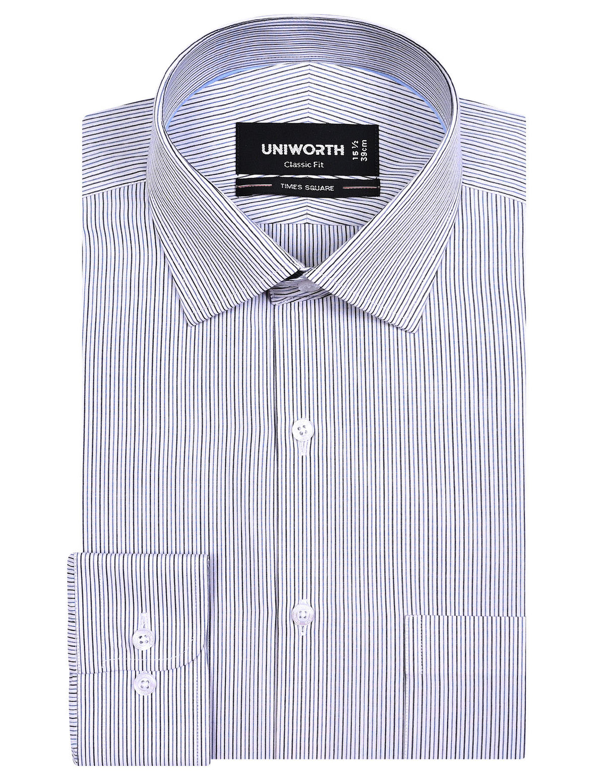 Stripe Black Classic Fit Shirt FS2771-2RF-14.5