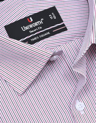 Stripe Red Tailored Smart Fit Shirt FS2772SF-15