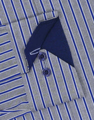 Stripe Royal Blue Classic Fit Shirt FS2774-1RF-15.5