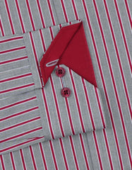 Stripe Maroon Smart Fit Shirt FS2775-1SF-15.5