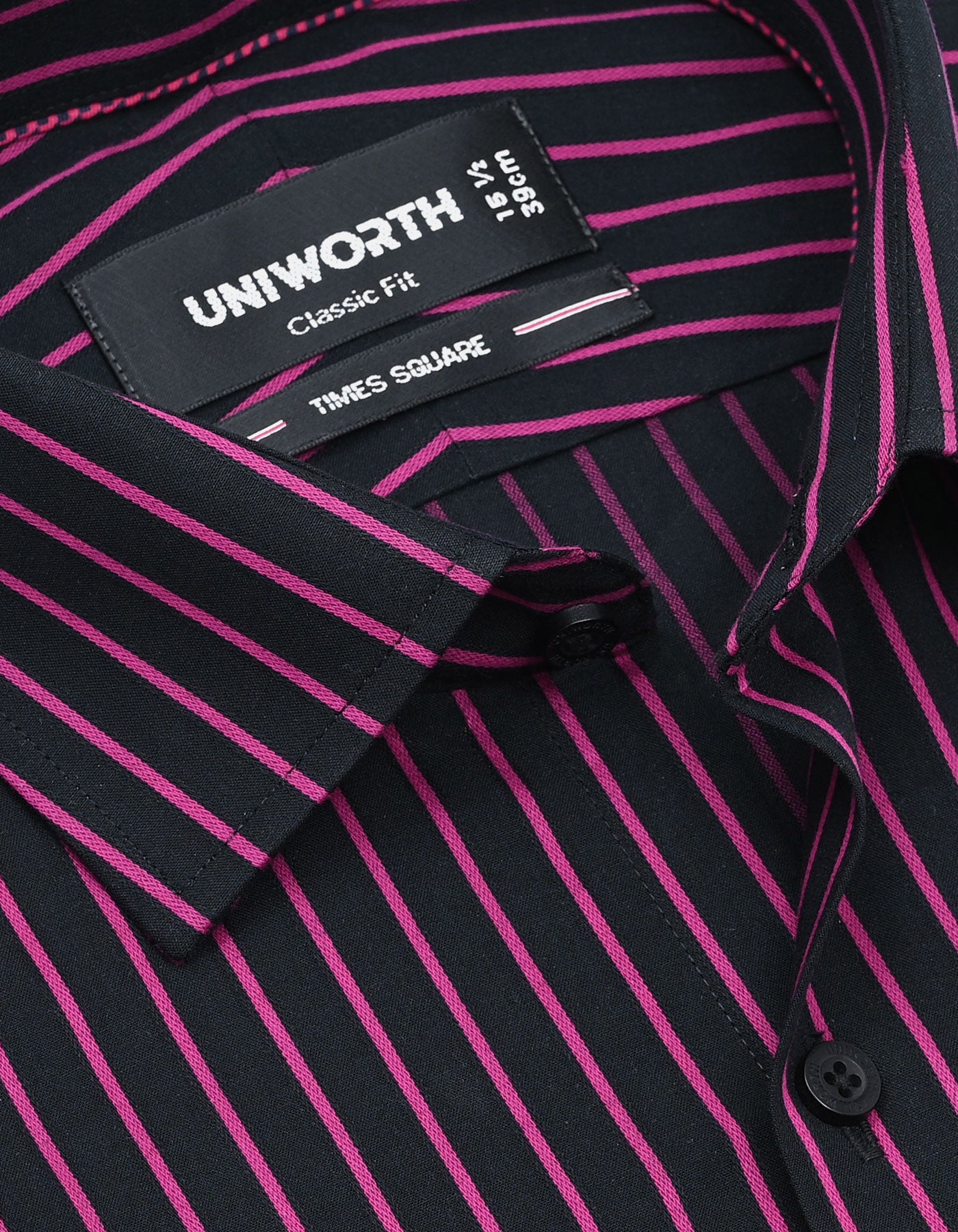 Stripe Black Classic Fit Shirt FS2777-3RF-15