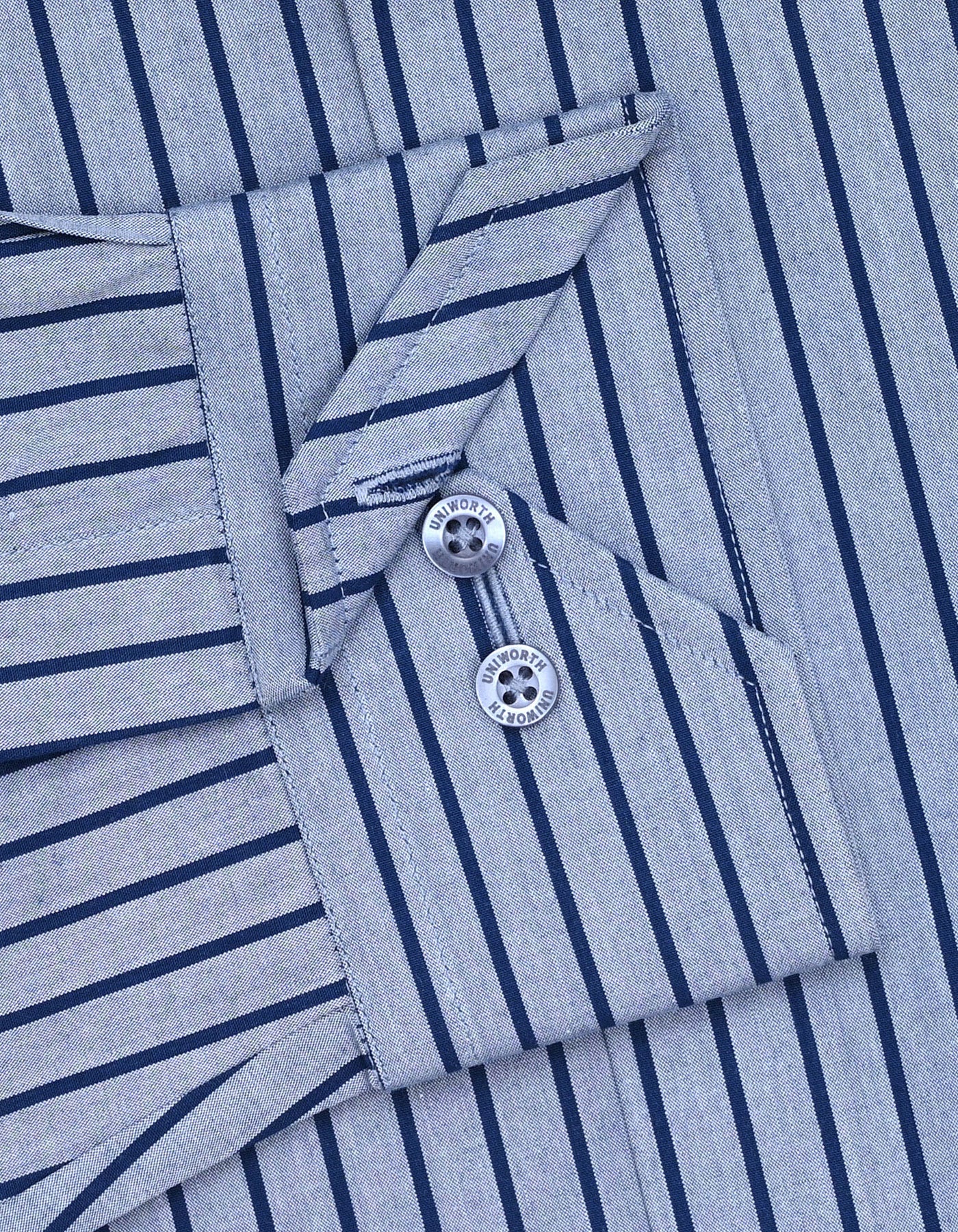 Stripe Grey Tailored Smart Fit Shirt FS2778-1SF-15.5