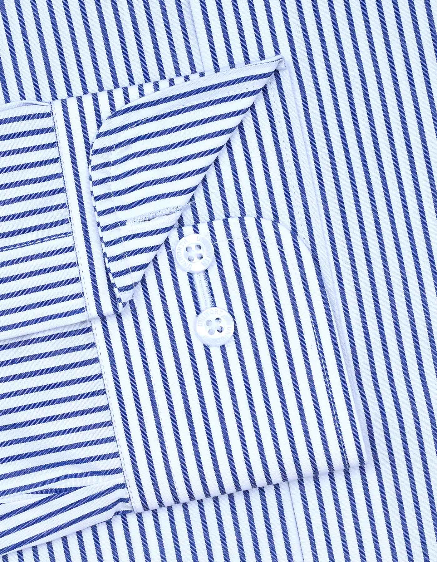 Stripe Blue Classic Fit Shirt FS2779-3RF-15.5