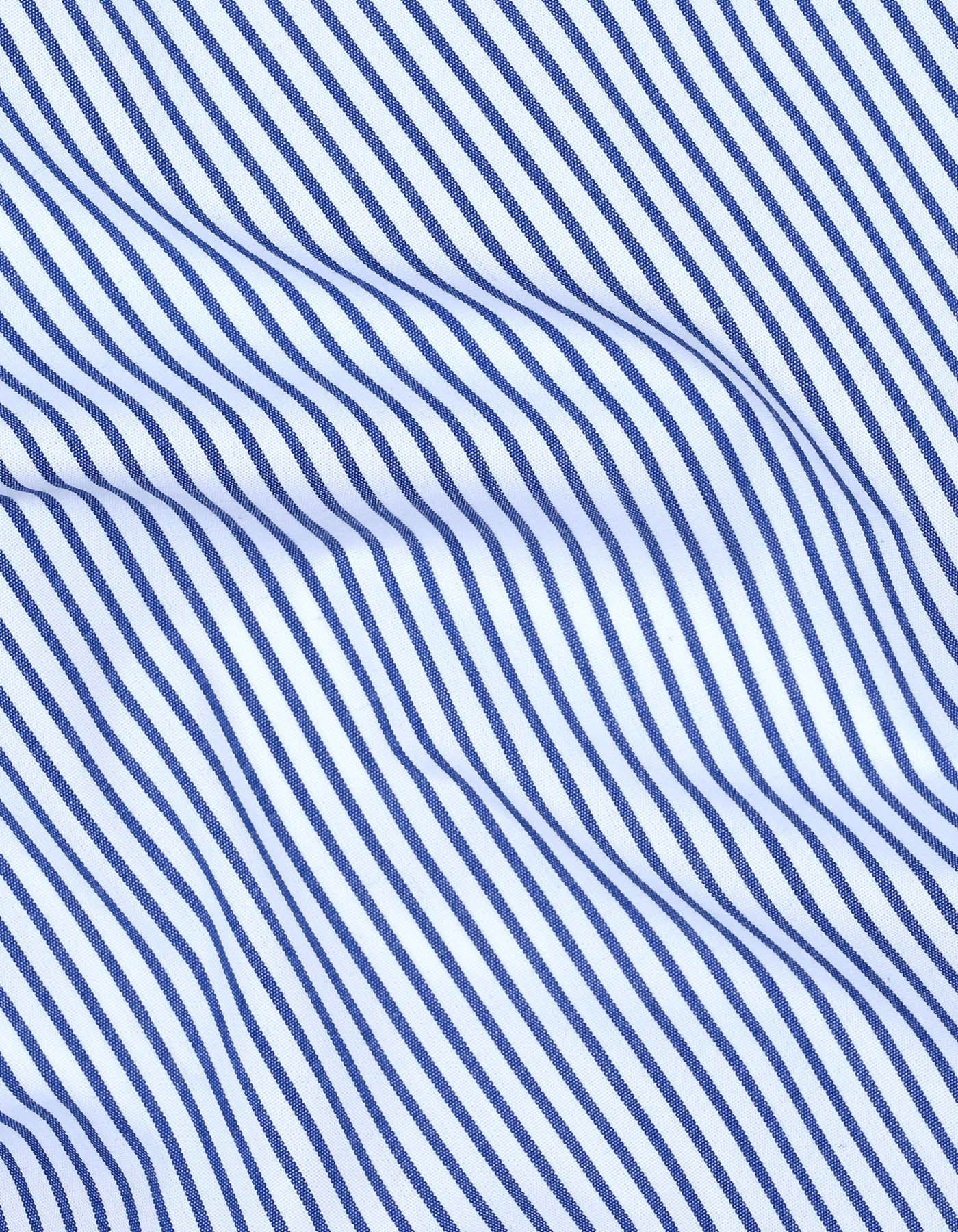 Stripe Blue Classic Fit Shirt FS2779-3RF-16