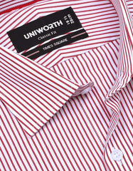 Stripe Maroon Classic Fit Shirt FS2780-3RF-15