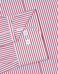 Stripe Maroon Tailored Smart Fit Shirt FS2780-3SF-15.5