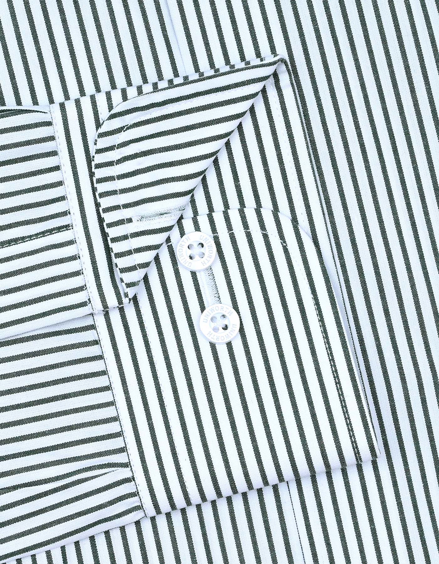 Stripe Green Classic Fit Shirt FS2782-1RF-15.5