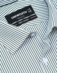 Stripe Green Classic Fit Shirt FS2782-1RF-15