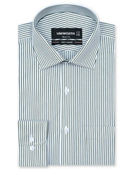 Stripe Green Tailored Smart Fit Shirt FS2782-1SF-14.5