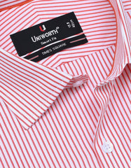 Stripe Orange Tailored Smart Fit Shirt FS2783-2SF-15
