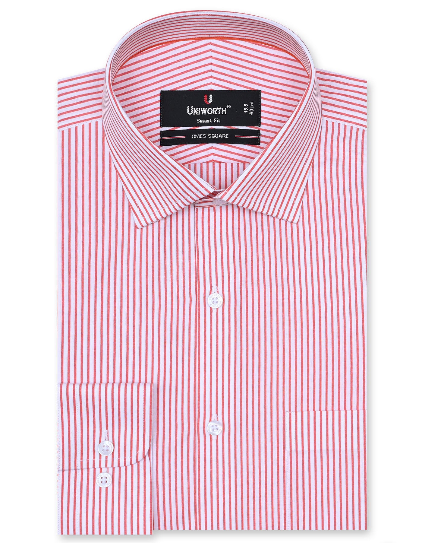Stripe Orange Tailored Smart Fit Shirt FS2783-2SF-14.5
