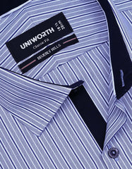Stripe Blue Classic Fit Shirt FS2784-2RF-15