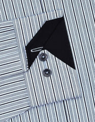 Stripe Charcoal Classic Fit Shirt FS2785-2RF-15.5