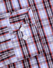 Check Sky/Maroon Tailored Smart Fit Shirt FS2787-1SF-16