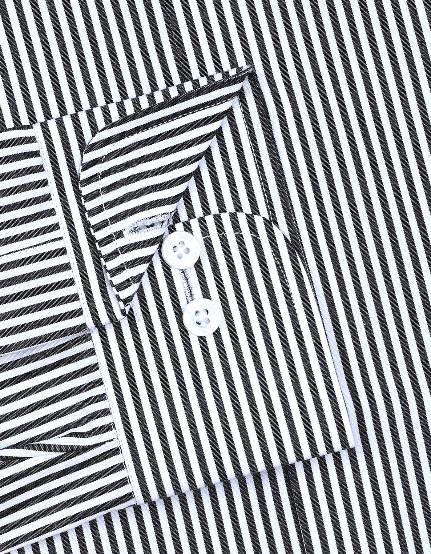 Stripe Black Classic Fit Shirt FS2787-2RF-15.5