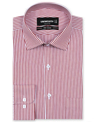 Stripe Red Classic Fit Shirt FS2788-1RF-14.5