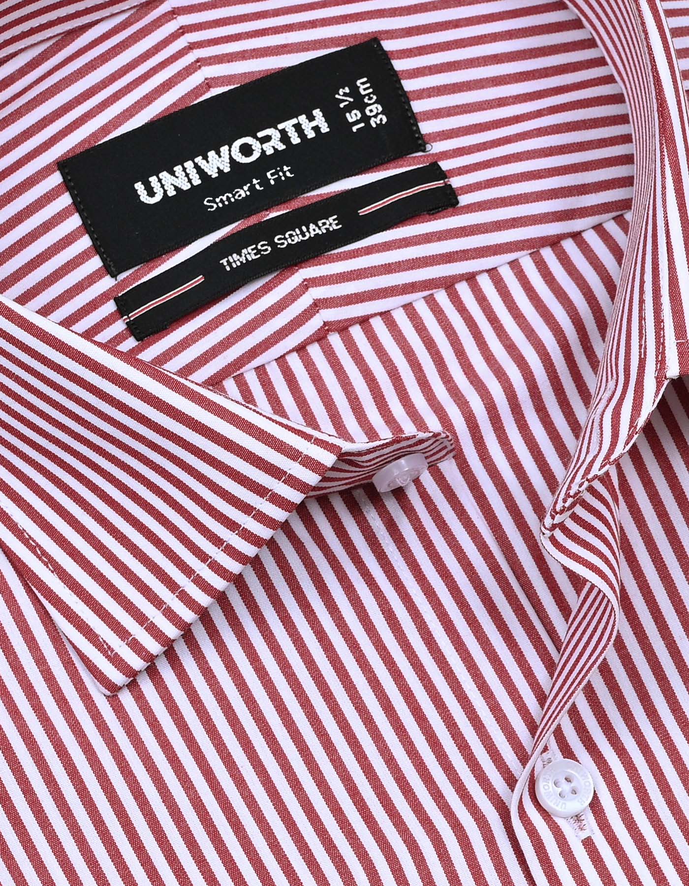 Stripe Red Tailored Smart Fit Shirt FS2788-1SF-15
