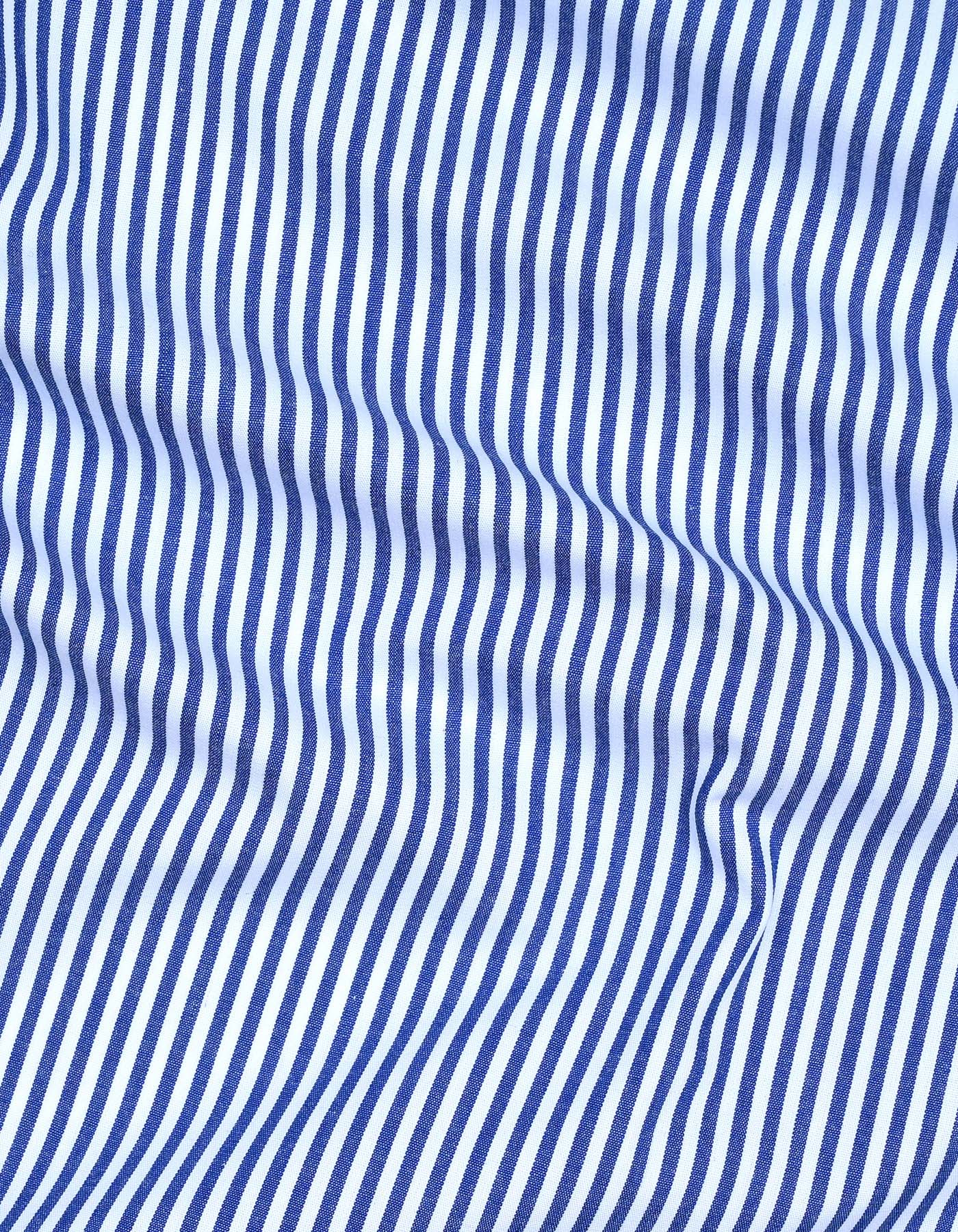 Stripe Navy Tailored Smart Fit Shirt FS2790-1SF-16