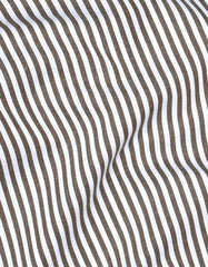 Stripe Brown Tailored Smart Fit Shirt FS2791SF-16