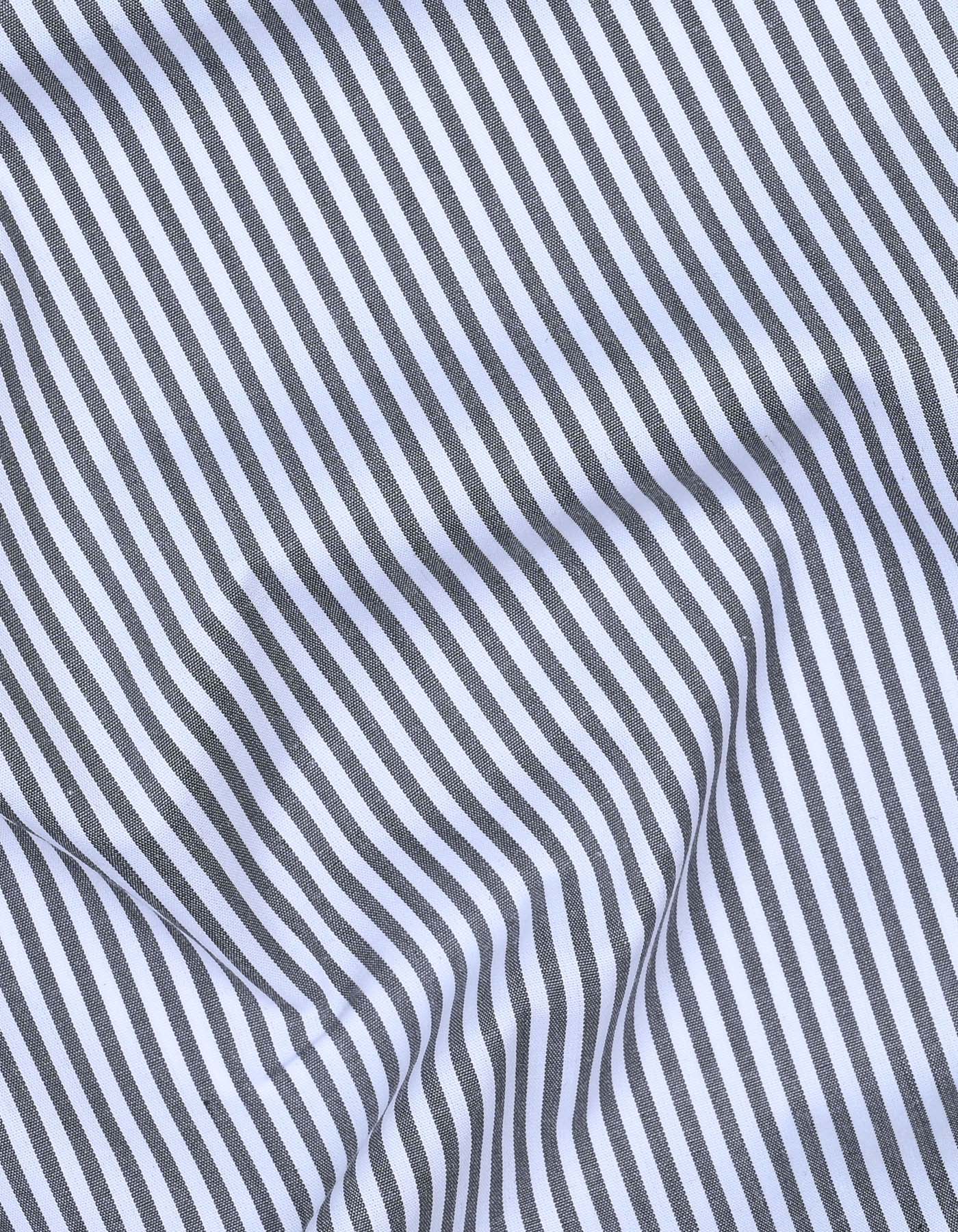 Stripe Grey Classic Fit Shirt FS2792RF-16