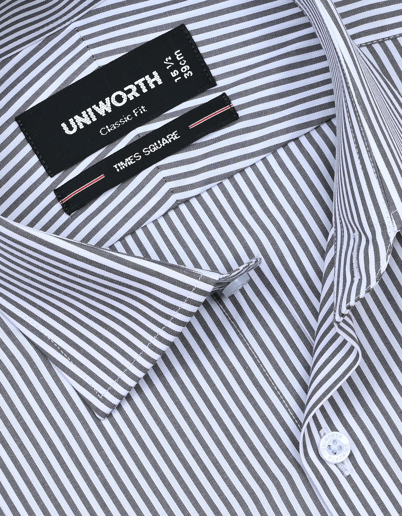 Stripe Grey Classic Fit Shirt FS2792RF-15
