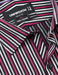 Stripe Pink Tailored Smart Fit Shirt FS2794SF-15