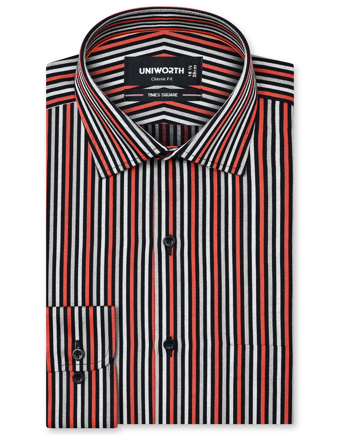 Stripe Orange Classic Fit Shirt FS2795RF-14.5