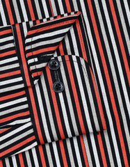Stripe Orange Tailored Smart Fit Shirt FS2795SF-15.5