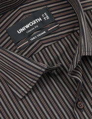 Stripe Chocolate Classic Fit Shirt FS2797RH-15