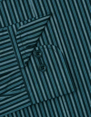 Stripe Teal Classic Fit Shirt FS2798RF-15.5
