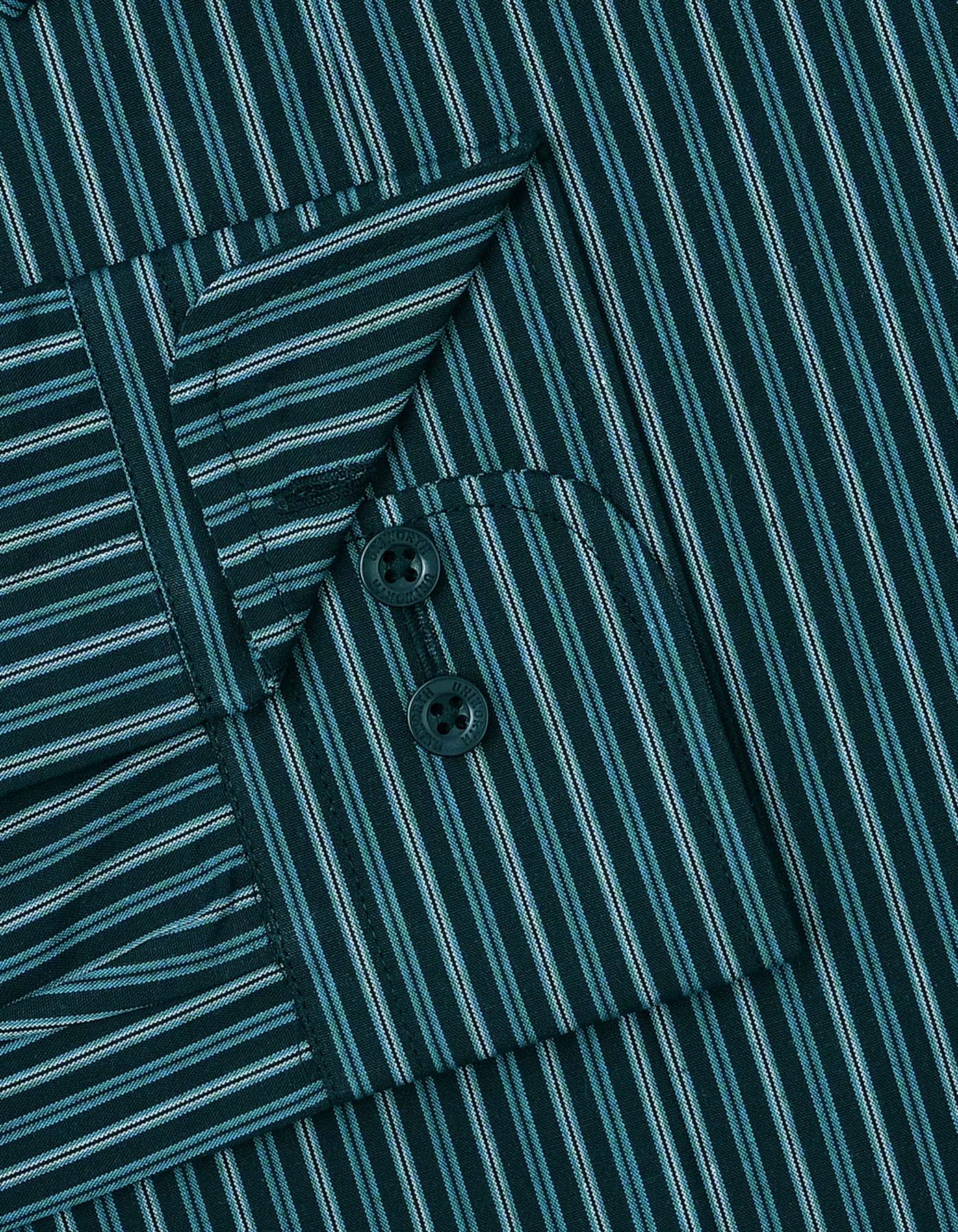 Stripe Teal Tailored Smart Fit Shirt FS2798SF-15.5