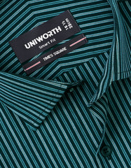 Stripe Teal Tailored Smart Fit Shirt FS2798SF-15