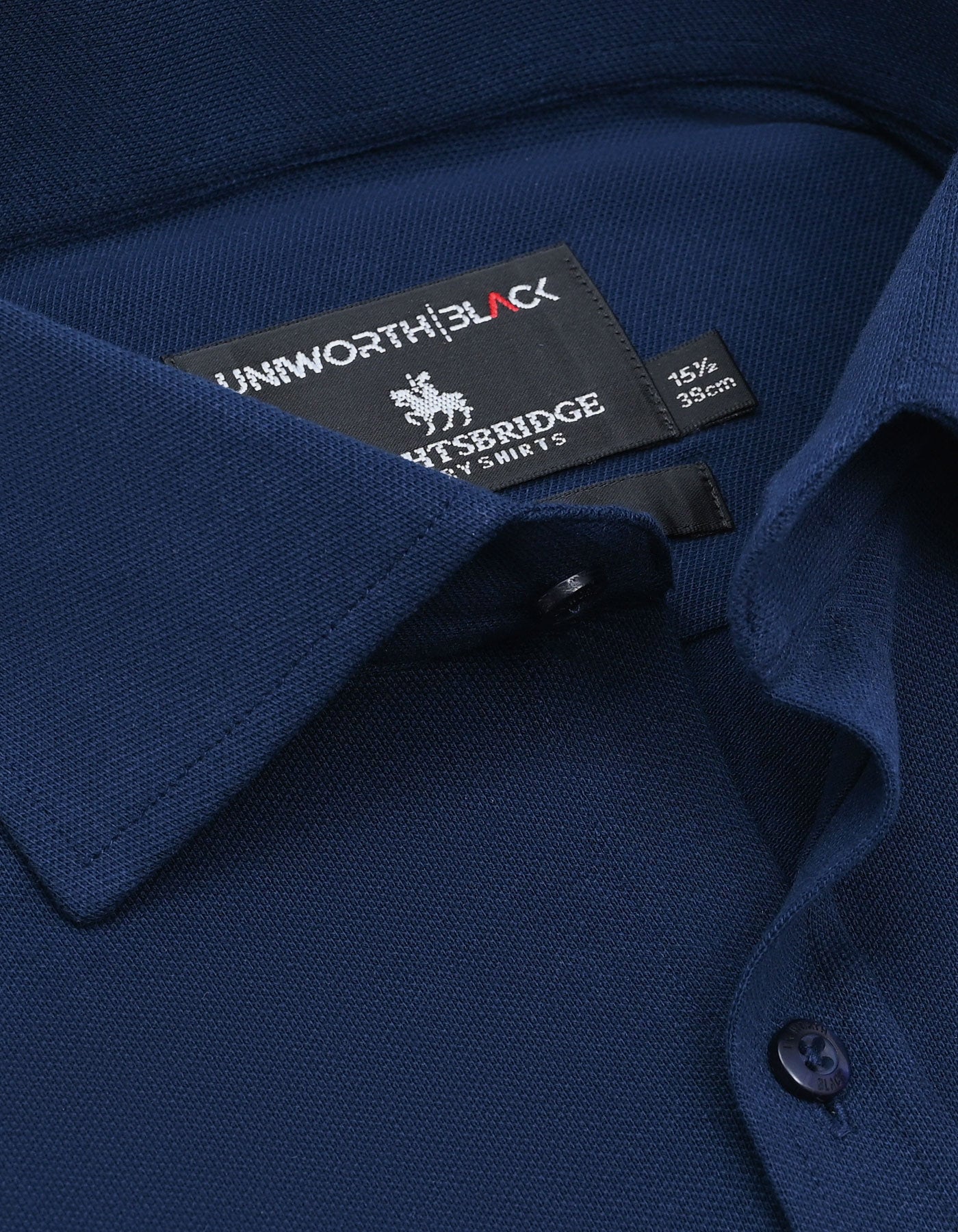 Plain Navy Tailored Smart Fit Shirt FS27SF-15