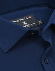 Plain Navy Tailored Smart Fit Shirt FS27SF-15