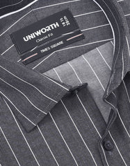 Stripe Charcoal Classic Fit Shirt FS2817RH-15