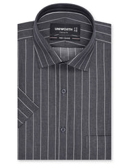 Stripe Charcoal Classic Fit Shirt FS2817RH-14.5