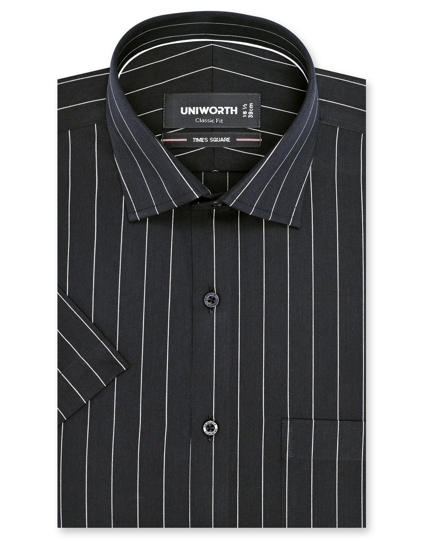 Stripe Black Classic Fit Shirt FS2818RH-14.5