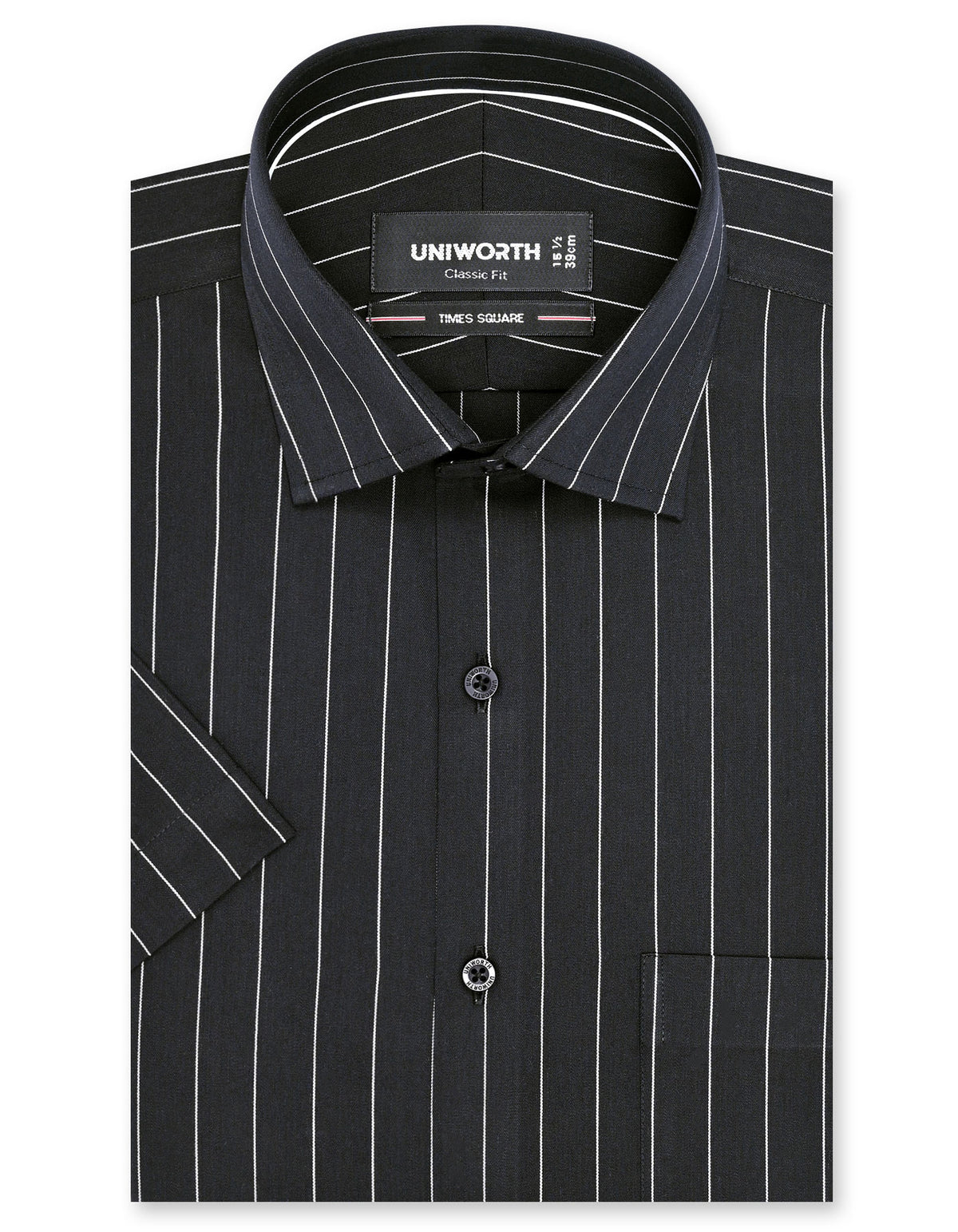 Stripe Black Classic Fit Shirt FS2818RH-14.5