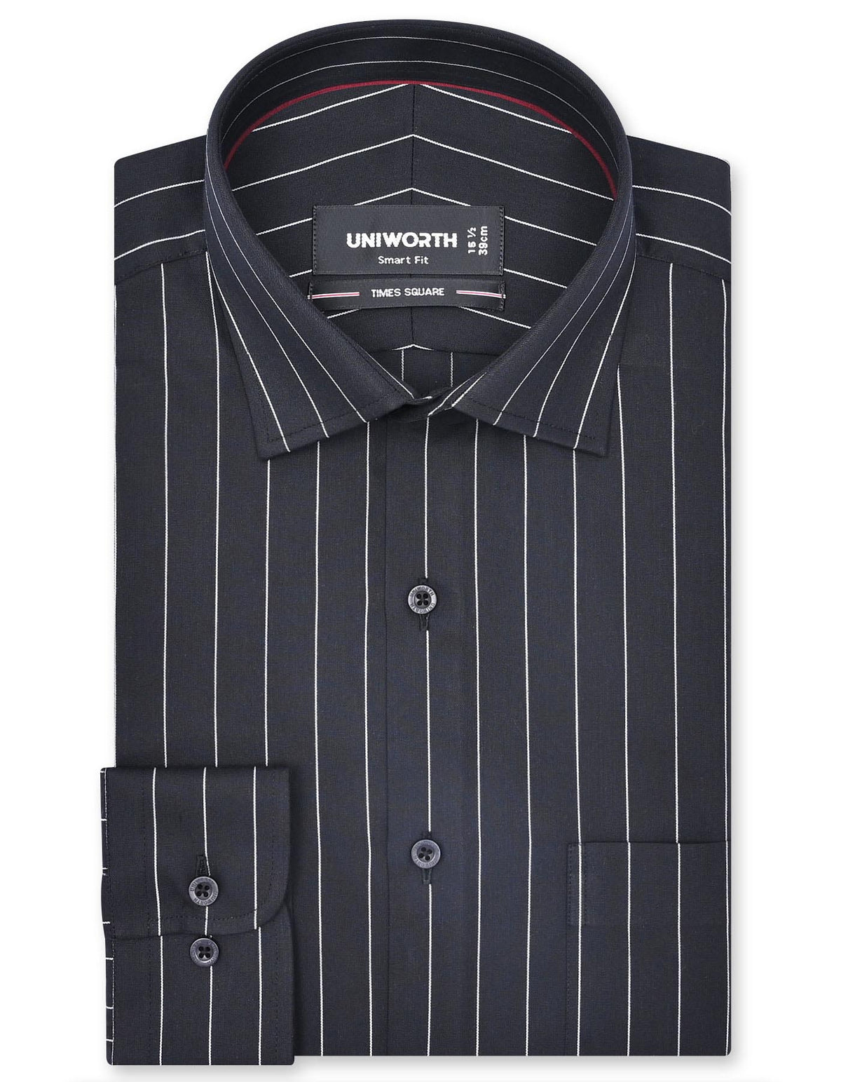 Stripe Black Tailored Smart Fit Shirt FS2818SF-14.5