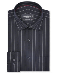 Stripe Black Tailored Smart Fit Shirt FS2818SF-14.5