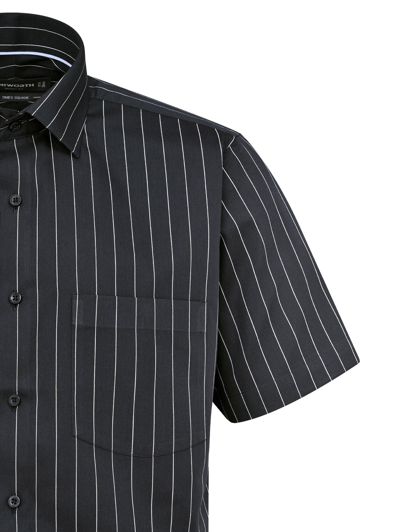 Stripe Black Smart Fit Shirt FS2818SH-15.5