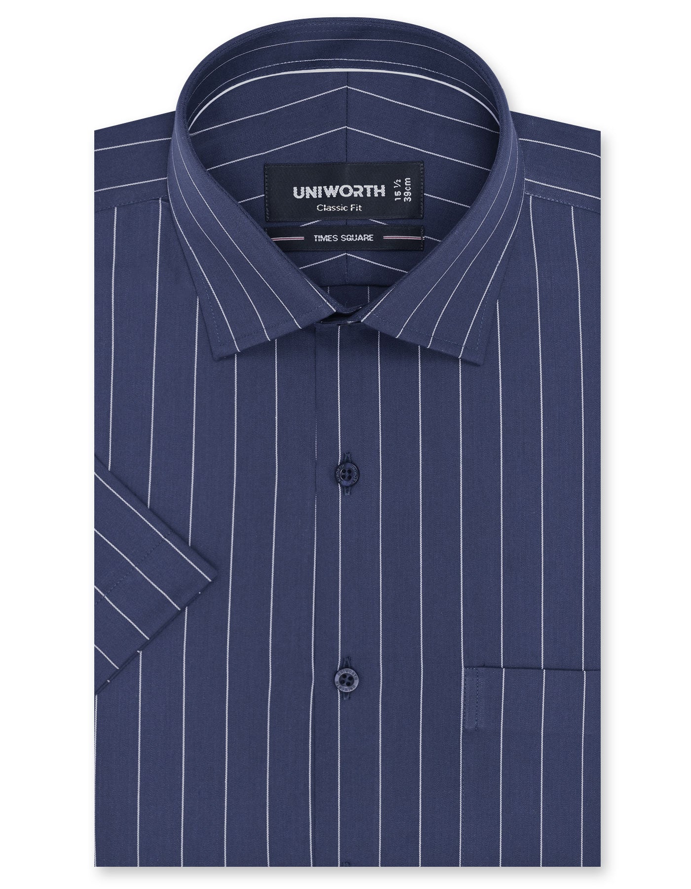 Stripe Navy Classic Fit Shirt FS2819RH-14.5