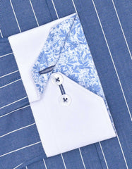 Stripe Blue Tailored Smart Fit Shirt FS2820-1SF-16
