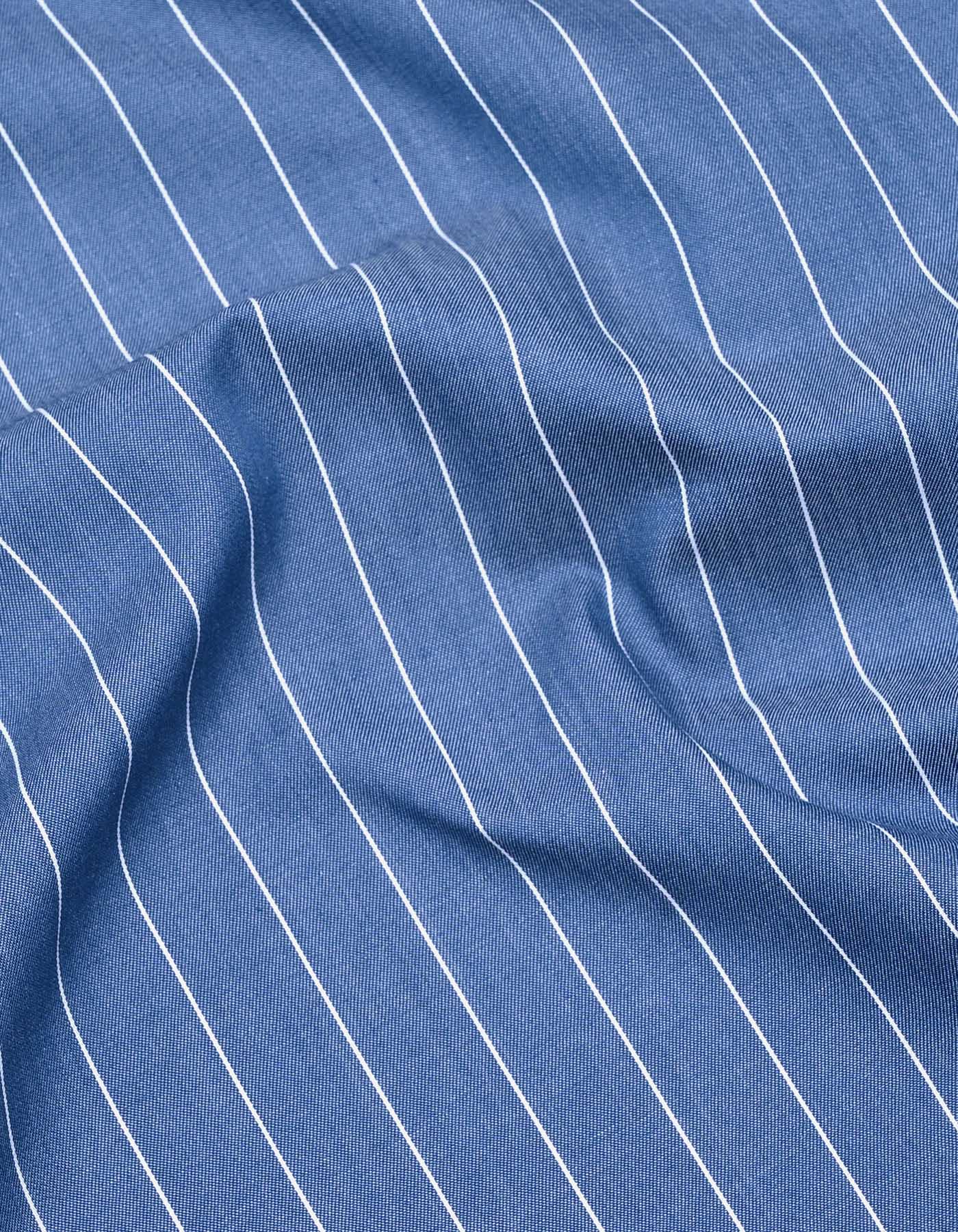 Stripe Blue Tailored Smart Fit Shirt FS2820-1SF-16.5