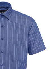 Stripe Blue Smart Fit Shirt FS2820SH-15.5