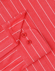 Stripe Red Tailored Smart Fit Shirt FS2821SF-15.5