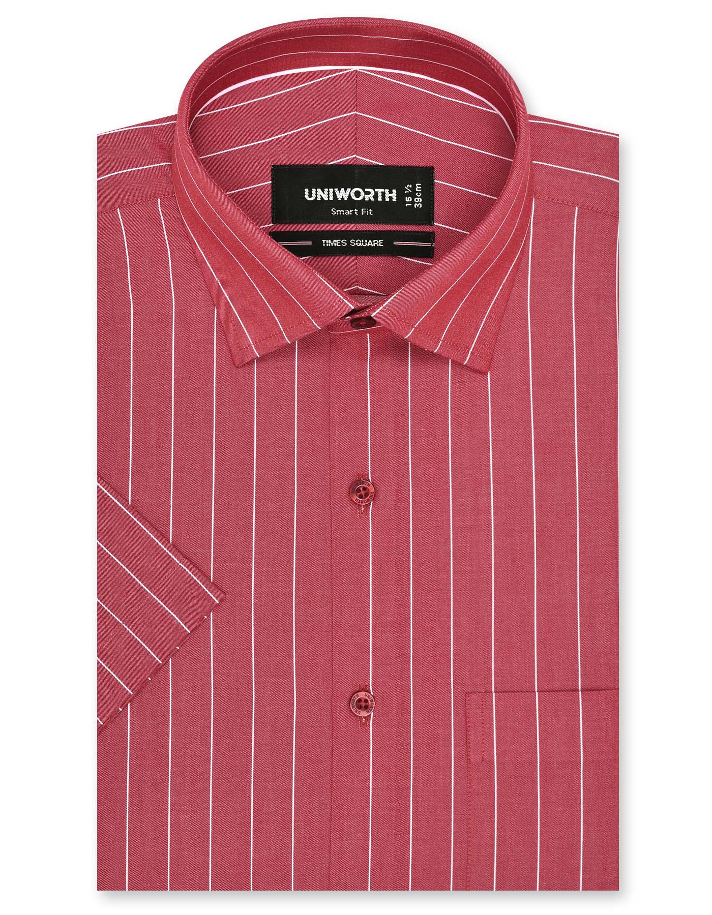 Stripe Red Smart Fit Shirt FS2821SH-14.5