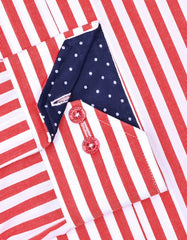Stripe Red Tailored Smart Fit Shirt FS2822-1SF-15.5